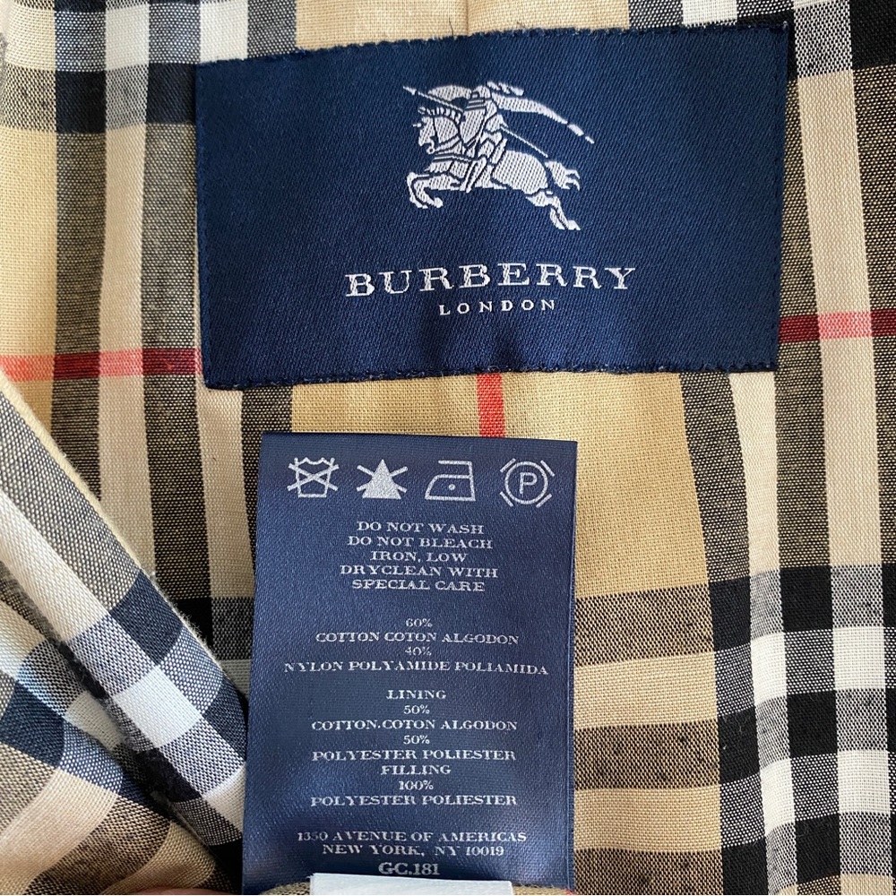 Burberry navy double breasted jacket - Picture 9 of 13